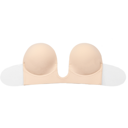 BYE-BRA - BRA WITHOUT HANDLES SHAPE U BLACK CUP A