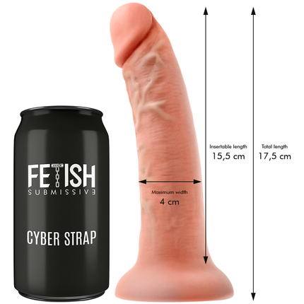 FETISH SUBMISSIVE CYBER STRAP - HARNESS WITH REMOTE CONTROL DILDO WATCHME S TECHNOLOGY