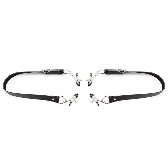 OHMAMA FETISH - CLITORIS CLAMPS WITH LEG STRAPS