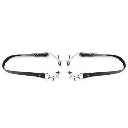 OHMAMA FETISH - CLITORIS CLAMPS WITH LEG STRAPS