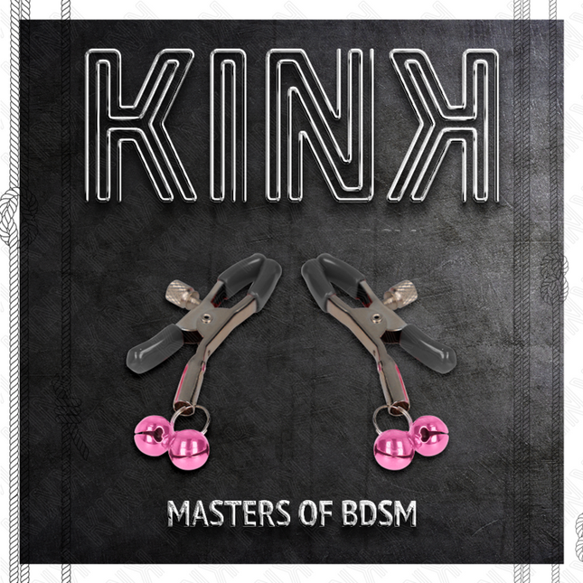 KINK - DOUBLE BELL NIPPLE CLAMP PINK 6 CM