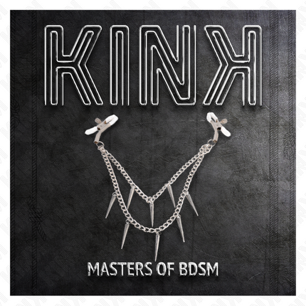 KINK - NIPPLE CLAMPS WITH SPIKES CHAINS 30 CM