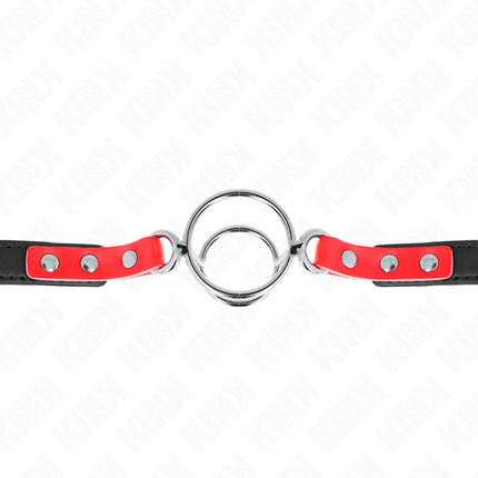 KINK - GAG WITH MULTIPLE O-RINGS 4 / 4.8 CM RED 38 X 56 CM