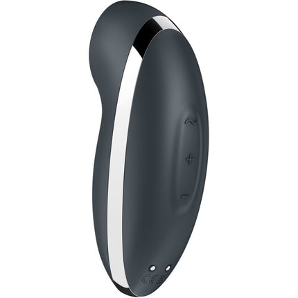 SATISFYER - TAP & CLIMAX 2 VIBRATOR & STIMULATOR GREY