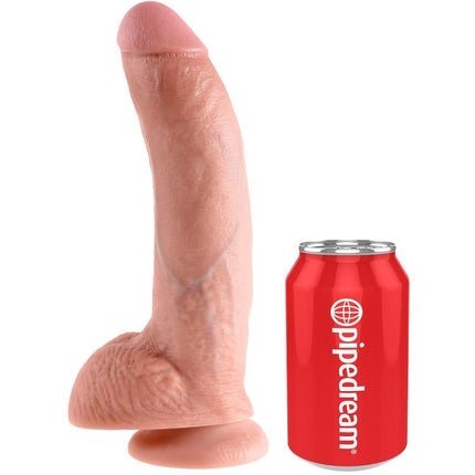 KING COCK - 9 DILDO FLESH WITH BALLS 22.9 CM