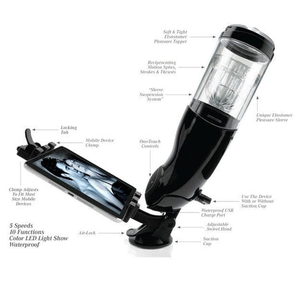 EXTREME TOYZ - PDX MEGA BATOR USB MALE MASTURBATOR VAGINA WHITE
