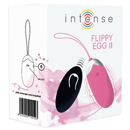 INTENSE - FLIPPY II VIBRATING EGG WITH REMOTE CONTROL PINK