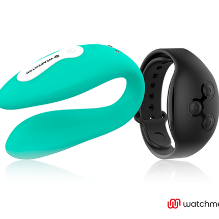 WEARWATCH - DUAL TECHNOLOGY VIBRATOR WATCHME AQUAMARINE / JET